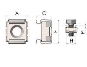 Cage Nut Drawing